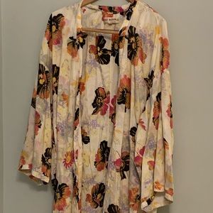 Free People Open Front Floral Kimono Duster – Breezy, Boho-Ready